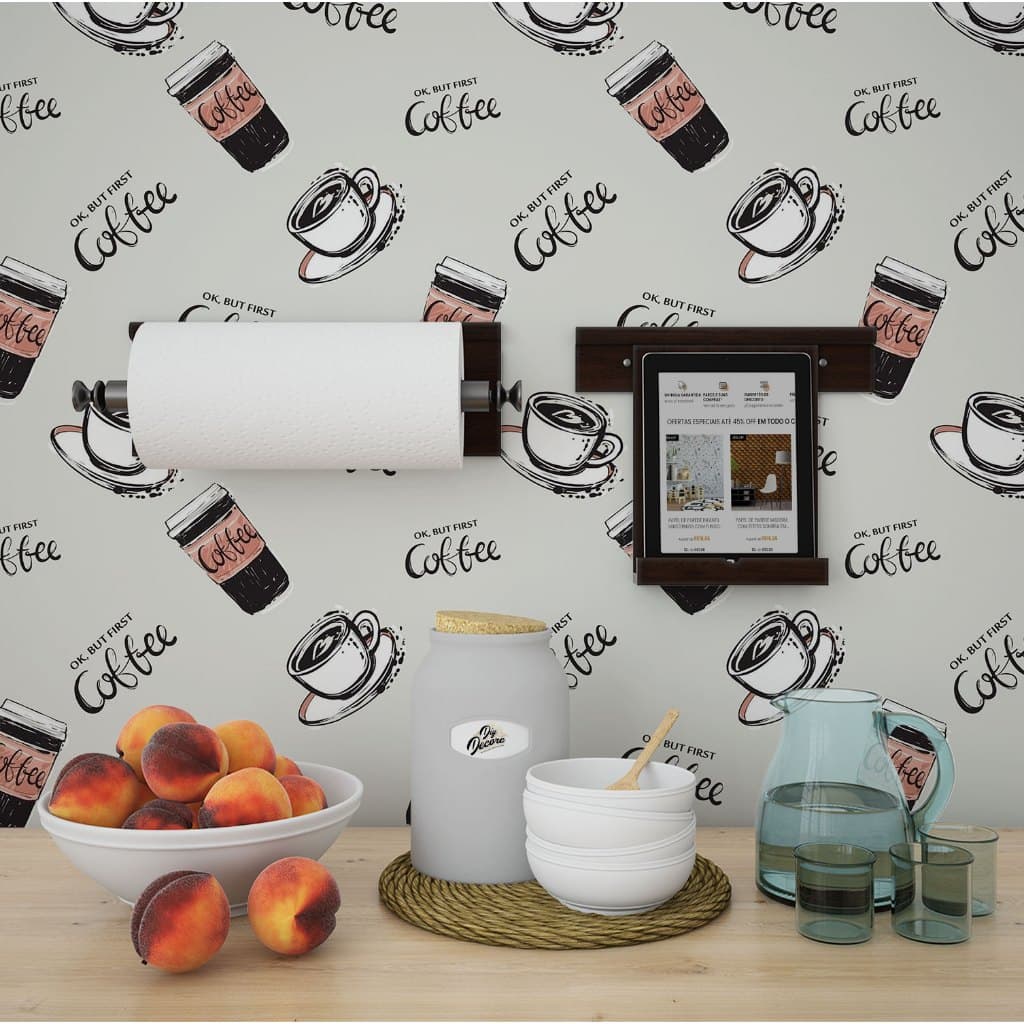 Papel de Parede Adesivo Decorativo Temático Restaurantes Coca Cola Vintage
