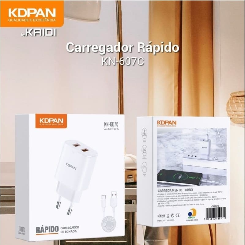 Carregador KAIDI AGORA KDPAN