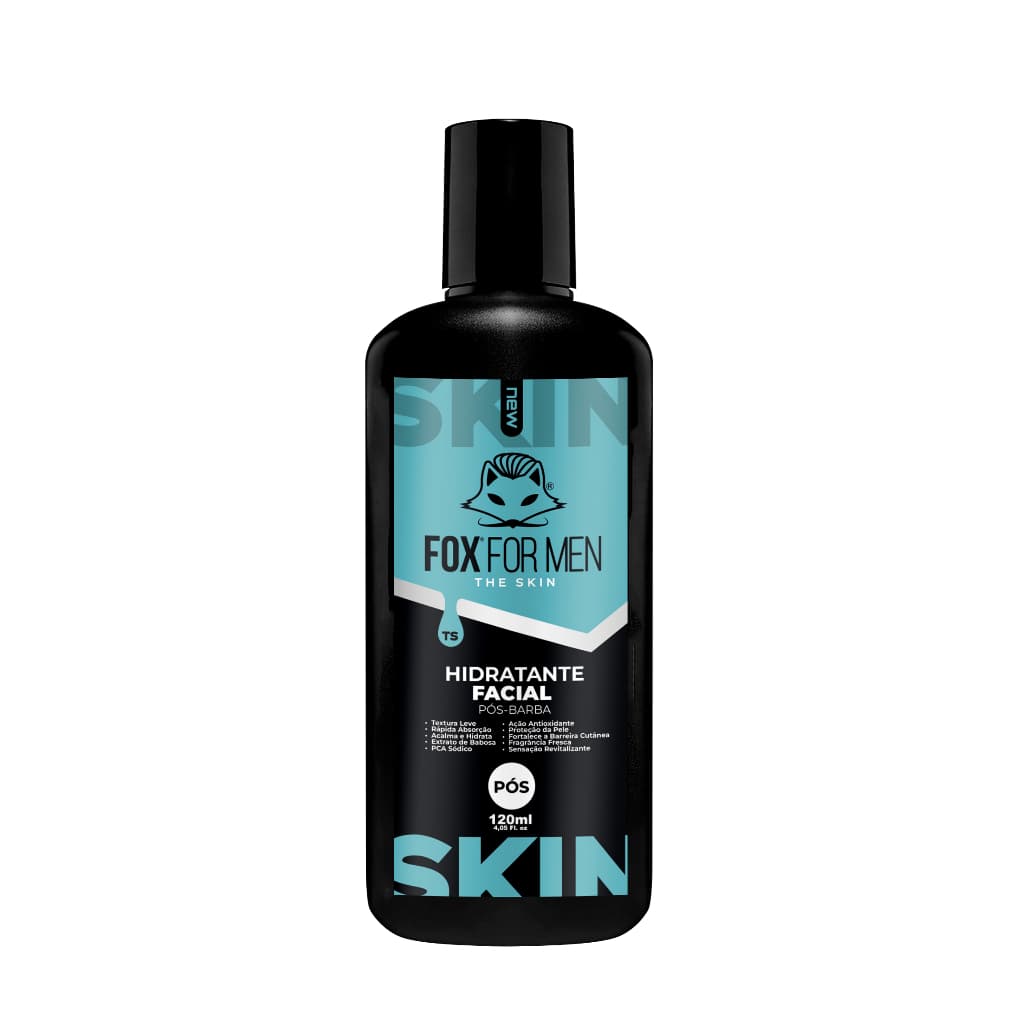 Creme Hidratante Facial Masculino Acalma Pele Pós Barba Fox