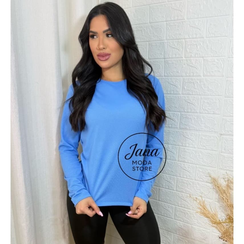 Segunda Pele Dry Fit Feminina Corrida Academia Blusa Manga Longa Corrida Yoga Caminhada Para Pratica Espportiva