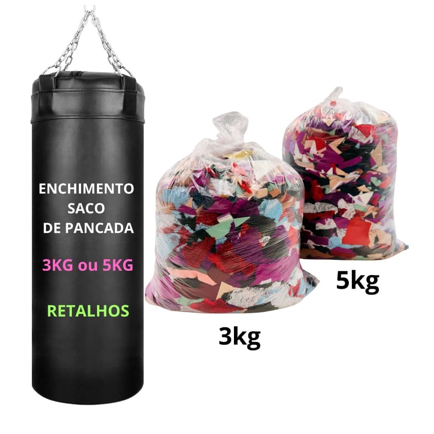 3 ou 5kg Retalho Encher Saco de Pancada Boxe Muay Thai Boneco de Jiu-Jitsu Almofada Tapetes Frufru