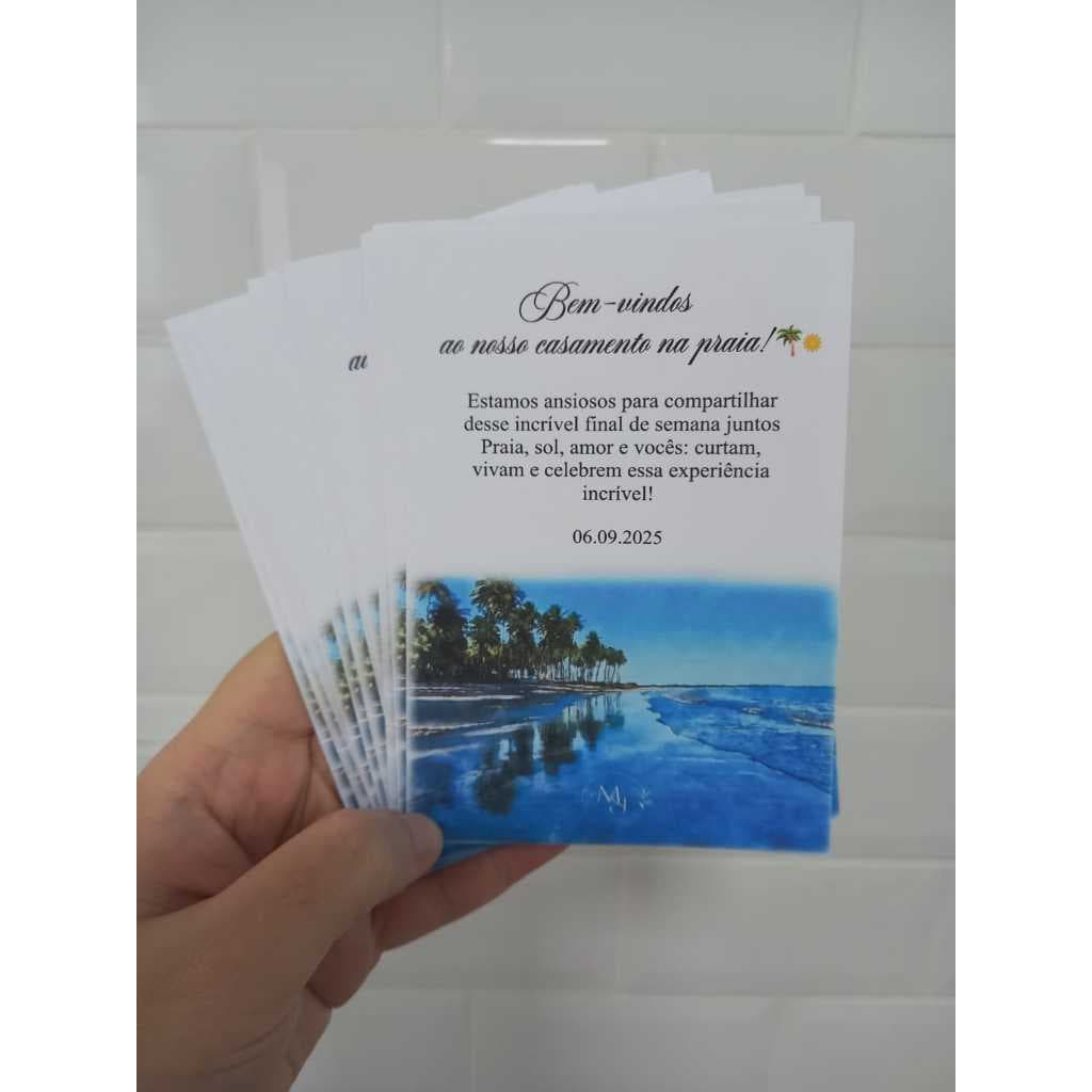 200 Cartões de agradecimento casamento, festa, aniversário