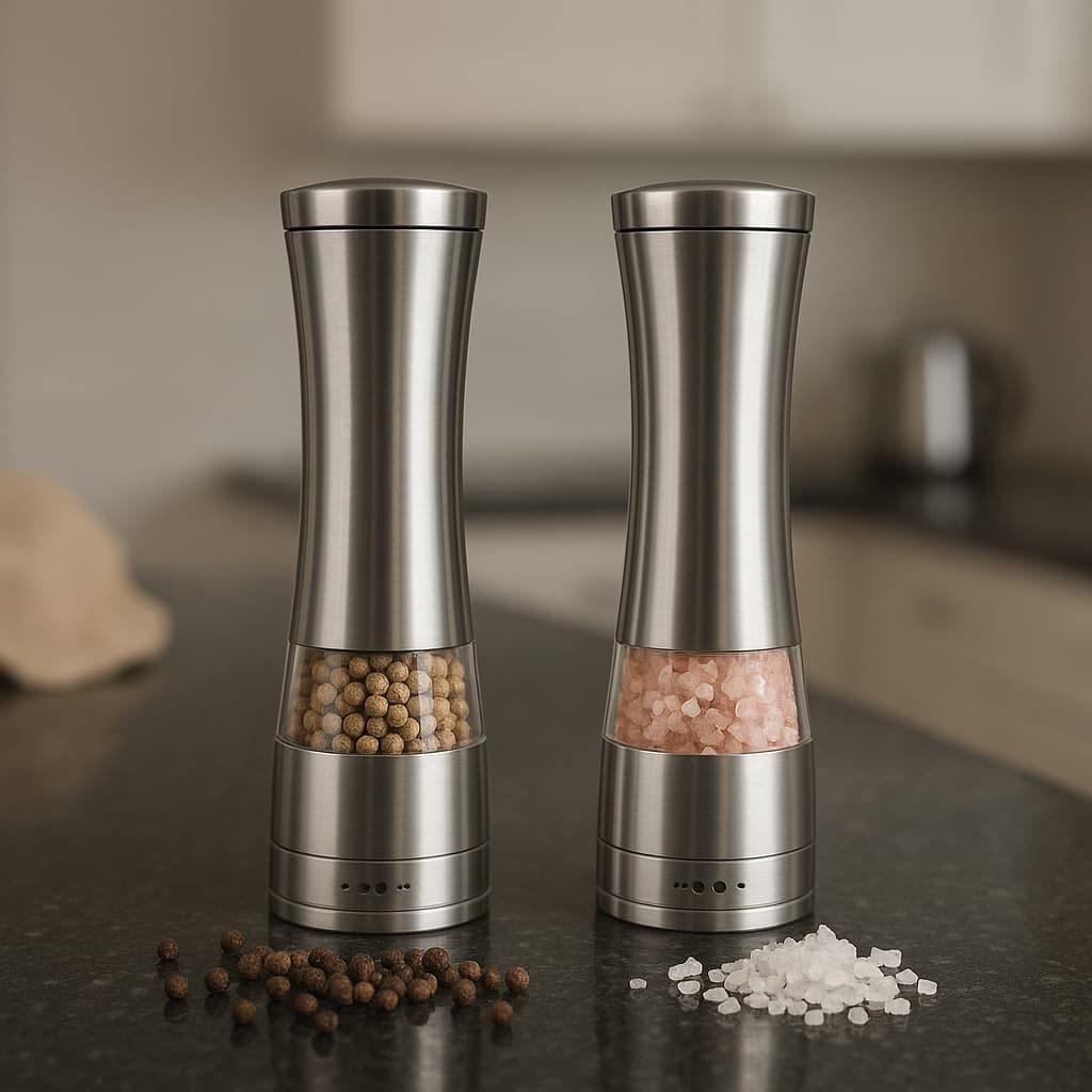 Moedor De Pimenta Ou Sal Temperos Aço Inox Gourmet Cozinha