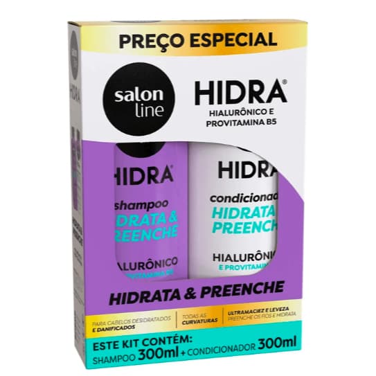 Salon Line Hidra Hialuronico Kit - Shampoo + Condicionador