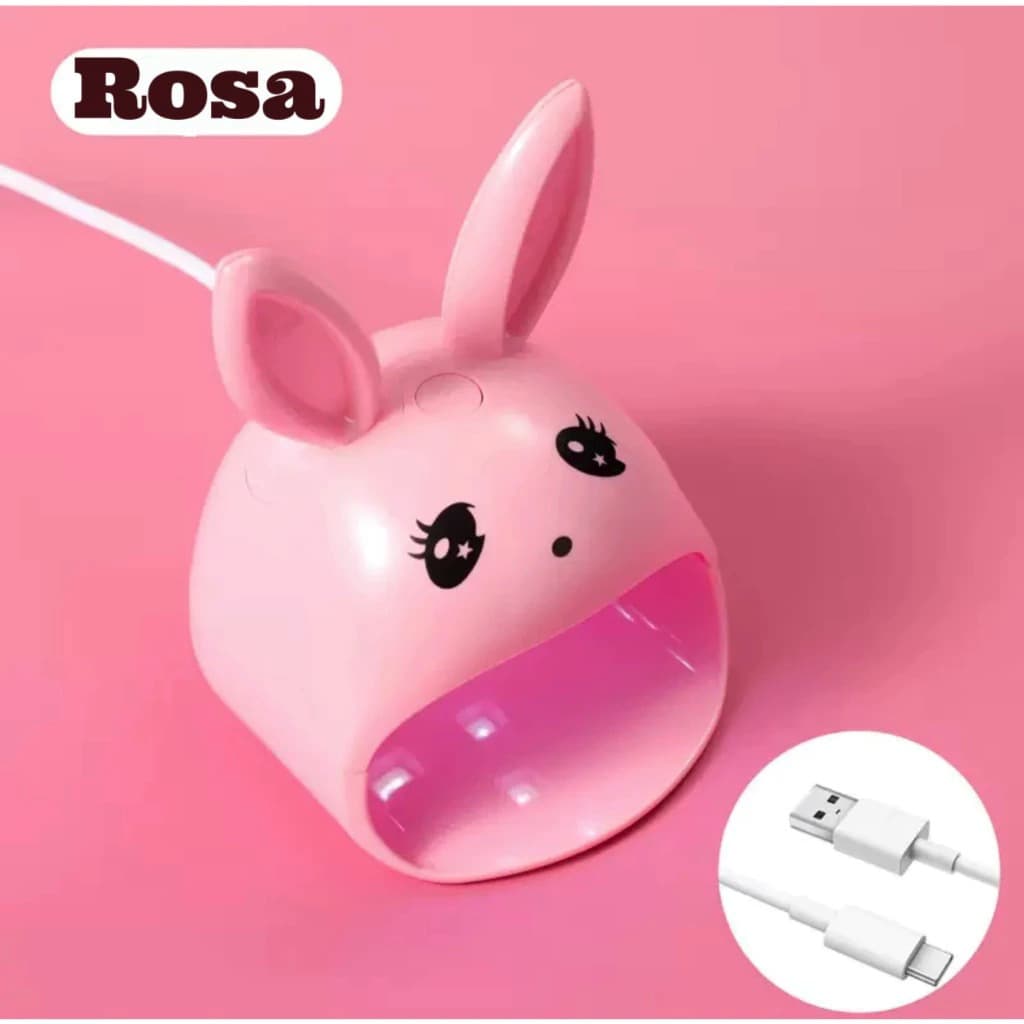 Mini Cabine Secadora de Unha Portátil Panda | 8 LEDs UV para Unhas de Gel, Secagem Rápida Manicure