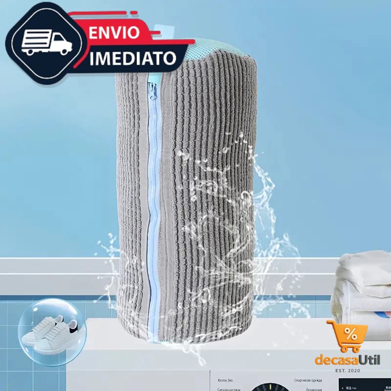 Saco de Lavar Sapatos para Máquina de Lavar Roupa Limpa Tênis