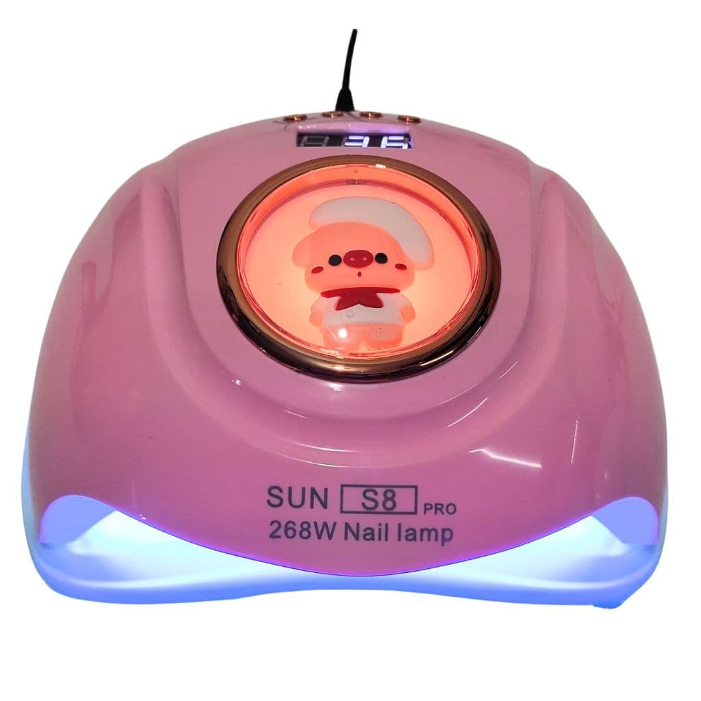 Cabine Sun S8 Pro 268w Uv 57 Leds Profissional Unhas Gel Design Moderno - Secagem Rápida