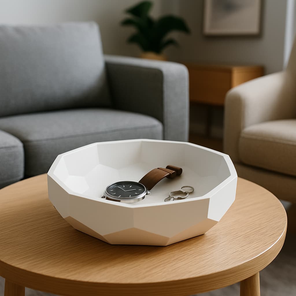 Bandeja Decorativa Versátil – Porta-Trecos, Joias e Chaves | Ideal para Escritório, Sala e Hall de Entrada 2025