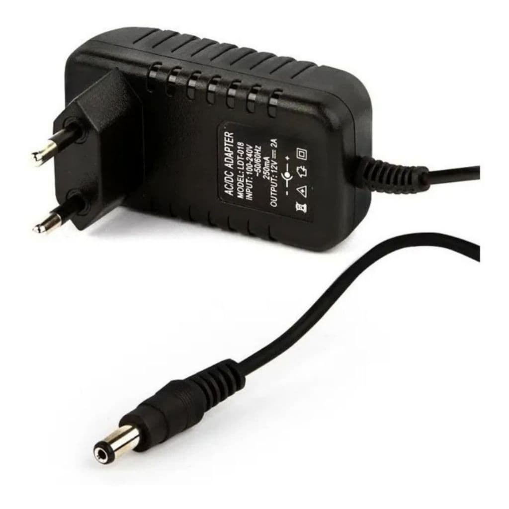 kit c/ 2 Fonte 12v 2a Bivolt Estabilizada Led Cameras Ac / Dc Adapter cftv dvr