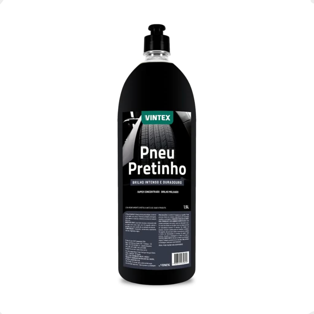 Brilha Pneus Pneu Pretinho Concentrado 1,5l Vonixx Cor Preto.