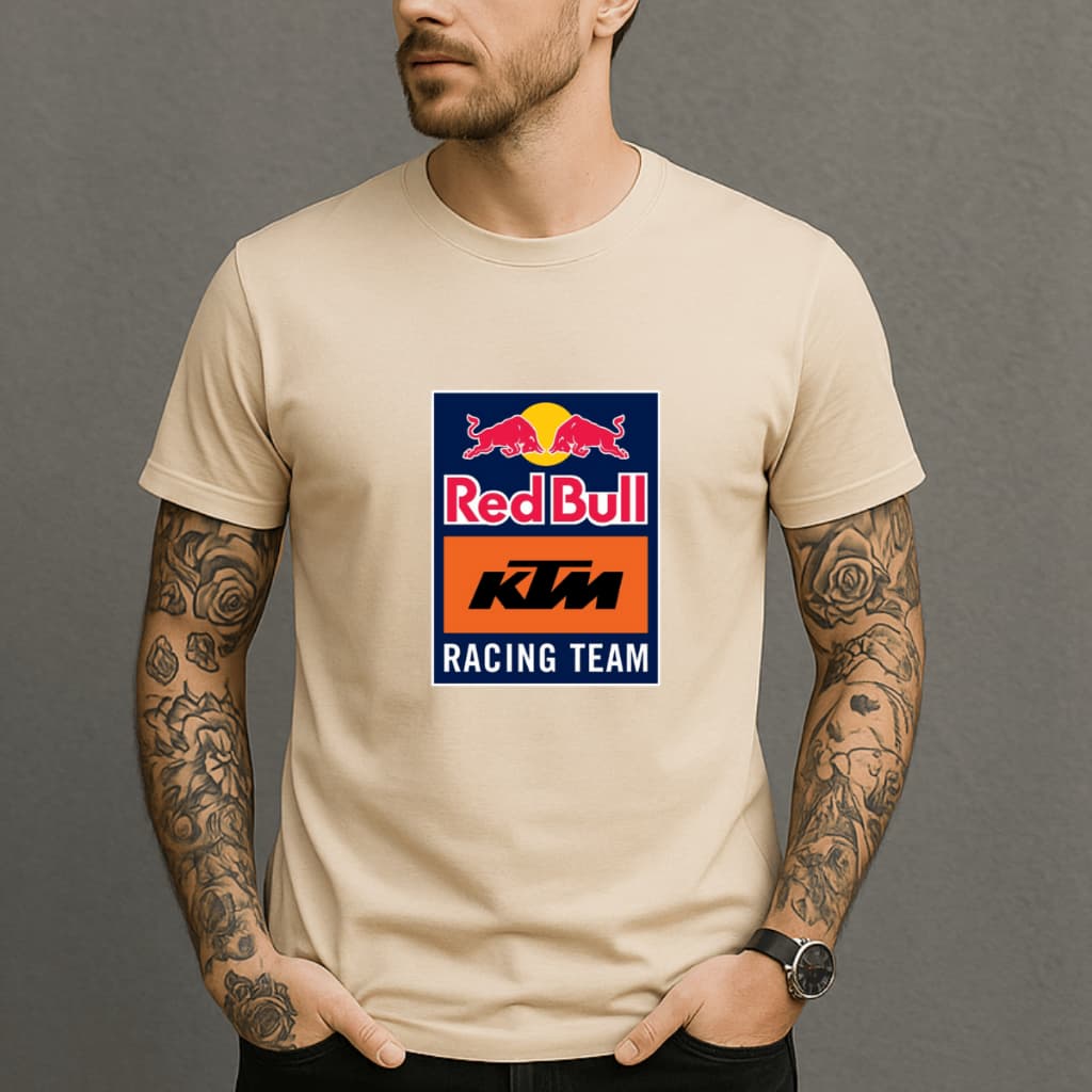 Camiseta Masculina RedBull KTM Estilosa Streetwear Premium Lançamento 100% Algodão