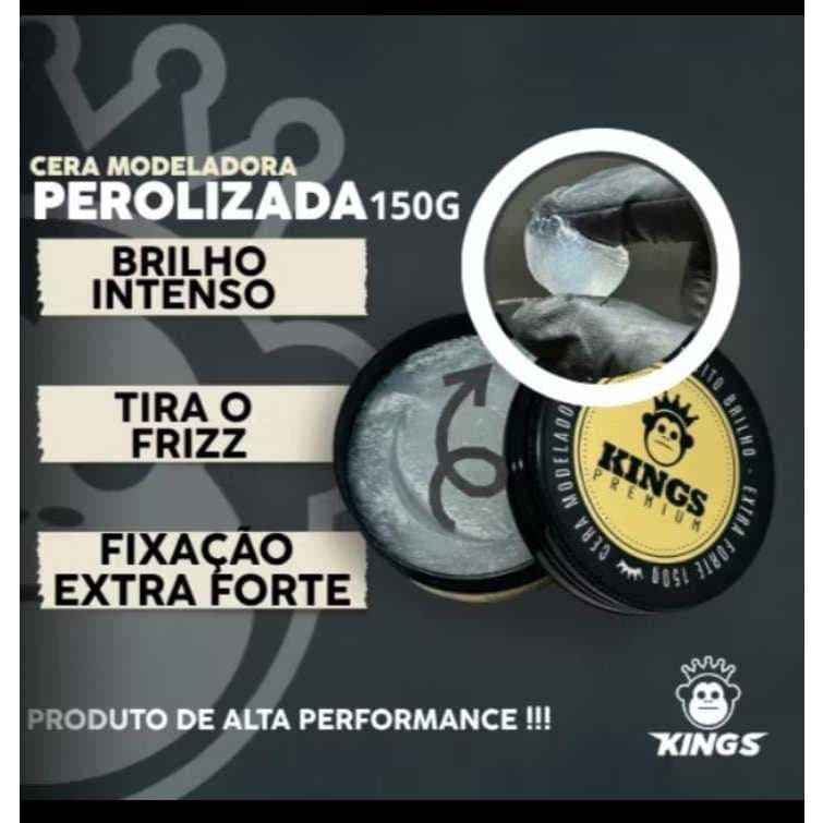Cera Modeladora Perolizada 150g - Kings Premium