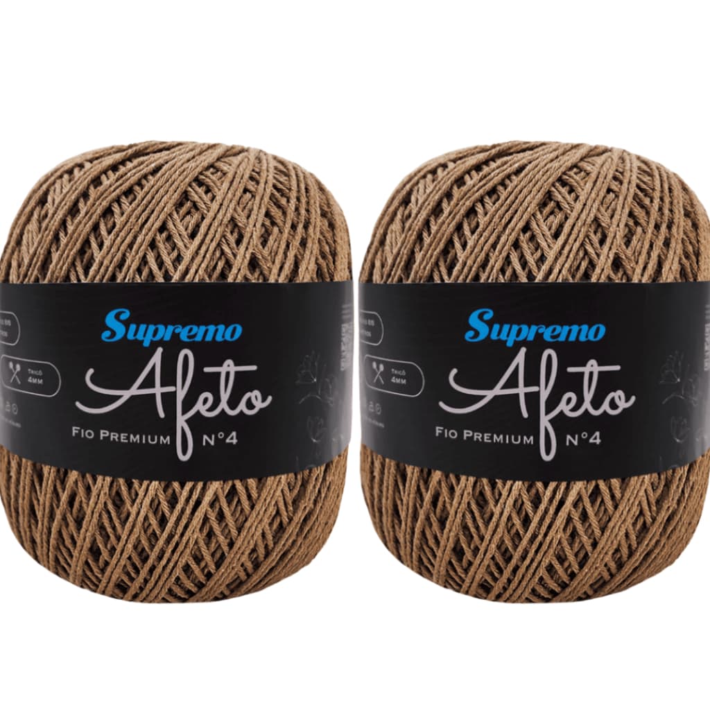 Kit 2 unidades Fio Supremo Afeto Premium N°4 340m