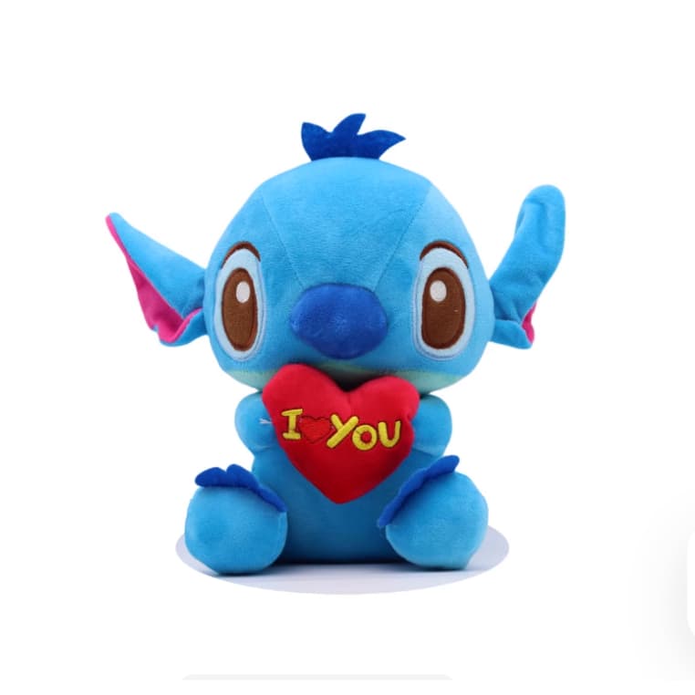 Pelúcia Stitch 8 Polegadas Com Coração I Love You Atacado Revenda Presente