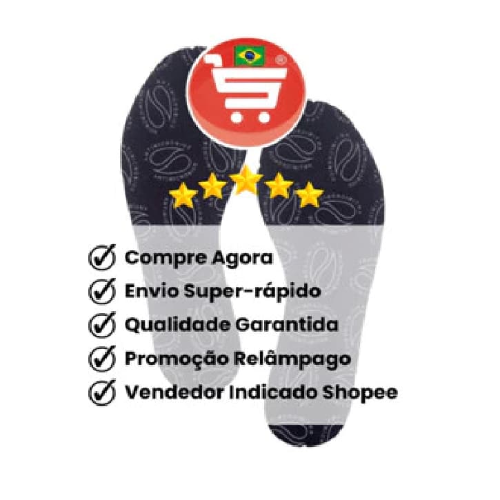 Palmilha Antimicrobiana Tam.: 33 Ao 45 = Kit 220- Pares
