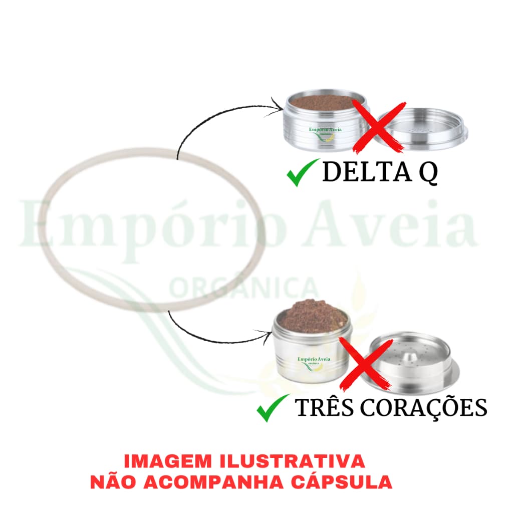 BORRACHA DE VEDAÇÃO CAPSULA INOX DELTA - TRÊS CORAÇOES ANEL VEDAÇÃO 5 UNID.