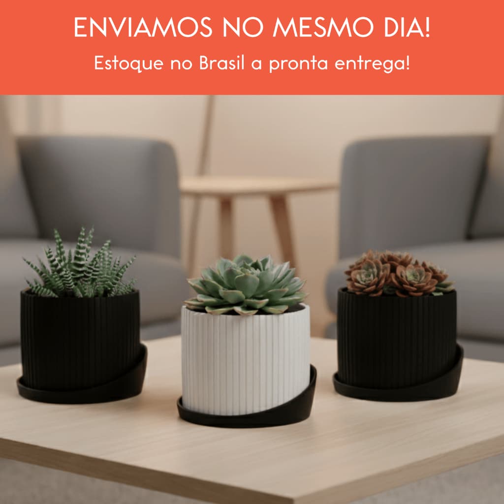 MINI VASO CACHEPOT PEQUENO PARA DECORAÇÃO JARDIM PLANTAS SUCULENTAS