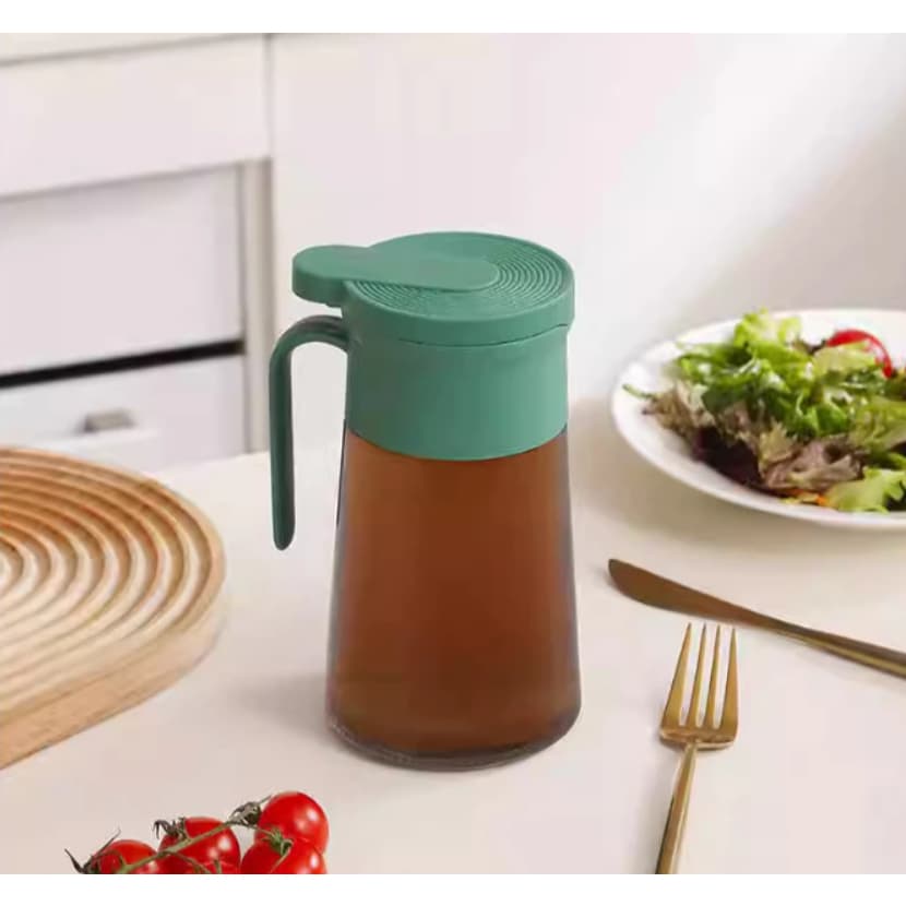 Jarra para Óleo 610ml com Tampa Basculante – Dosador Antivazamento para Cozinha
