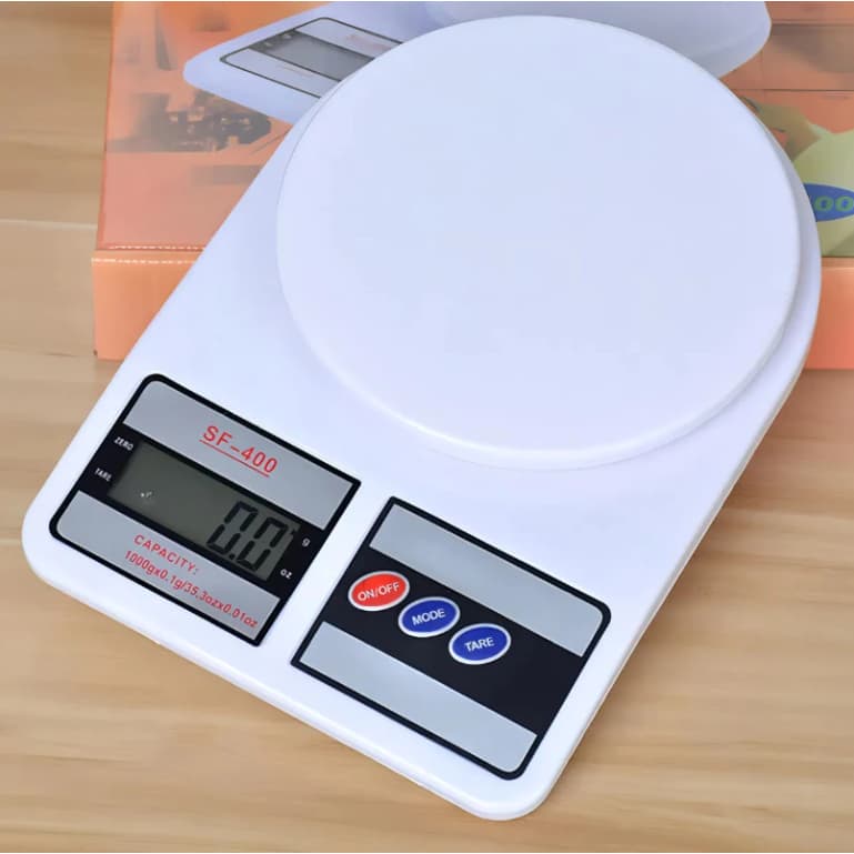 Balança de Cozinha Digital 10 kg – Plástico LCD Eletrônica