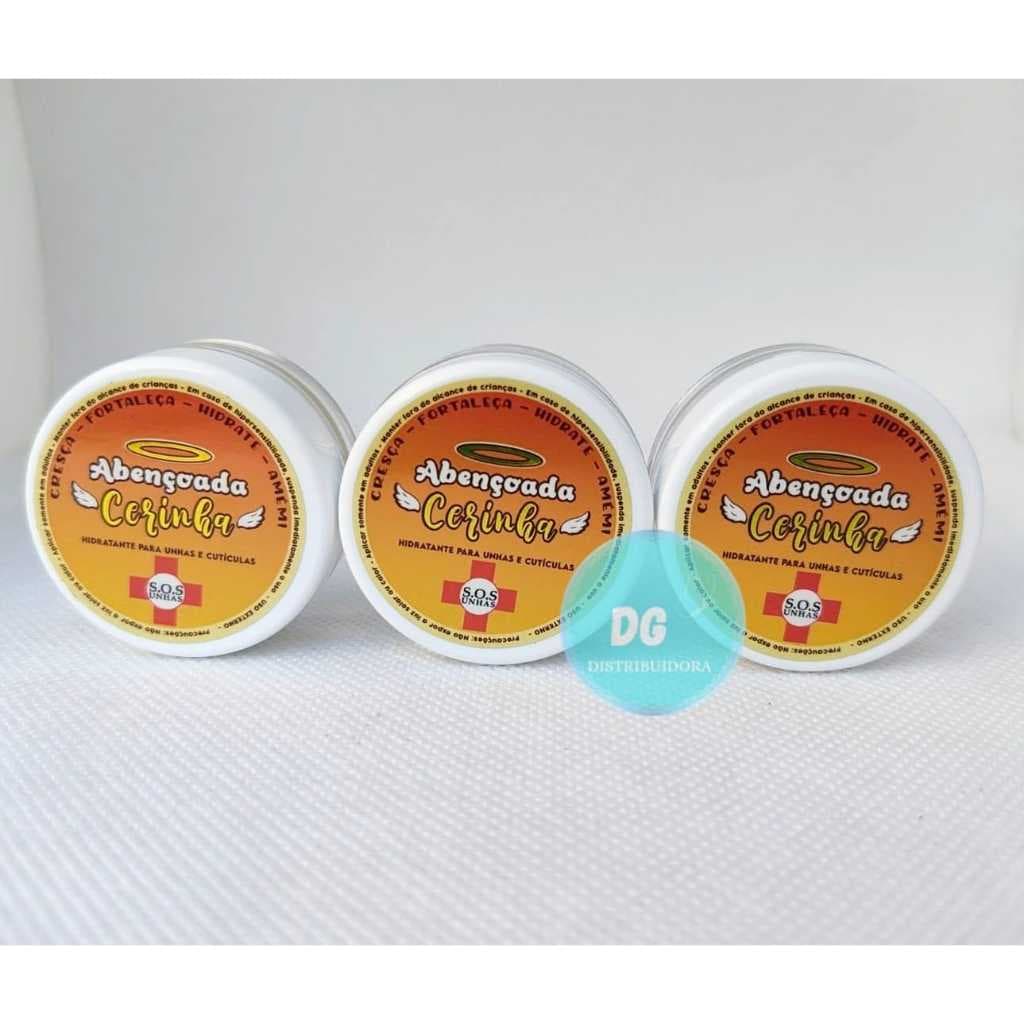 Kit com 3 Abençoada Cerinha Sos Unhas 12 Free Top Beauty