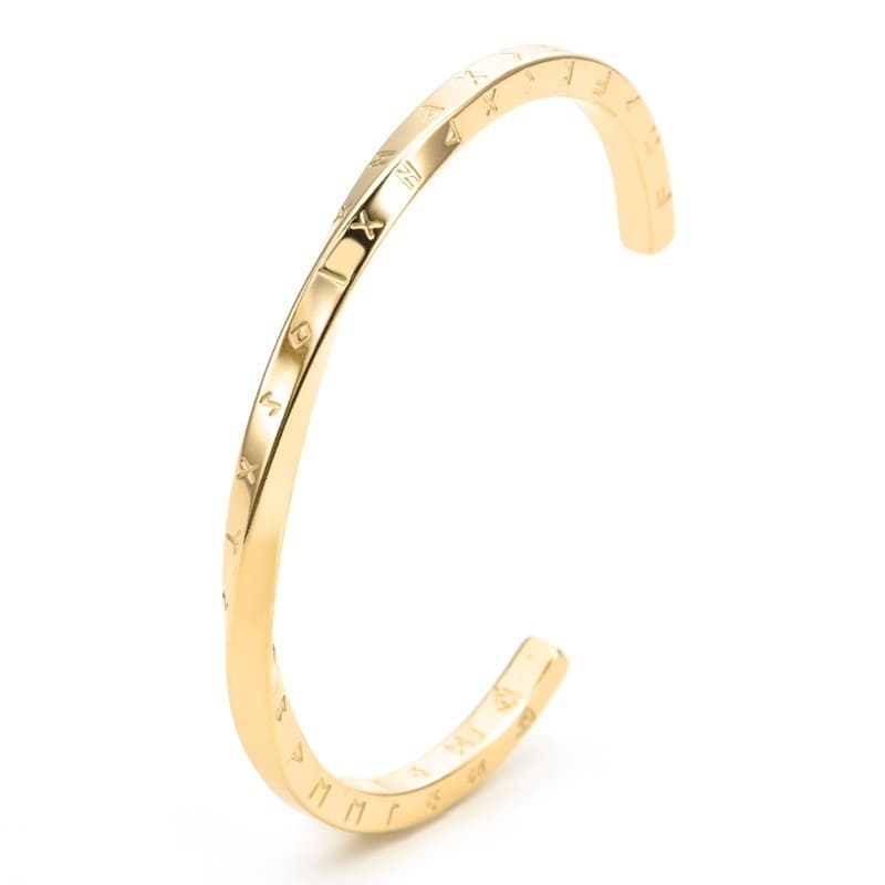 Pulseira Viking Nórdica - Aço Titânio
