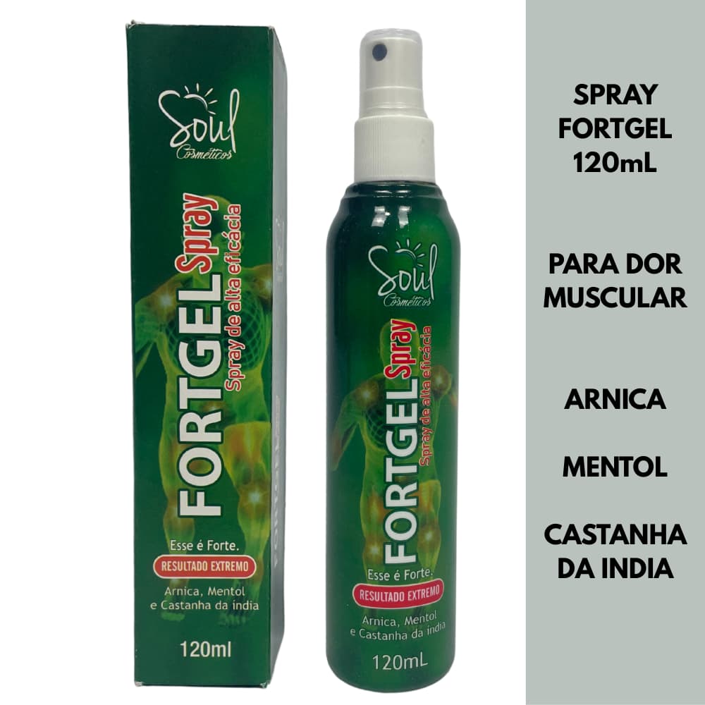 Spray Massageador Fortgel Soul Cosméticos 120mL