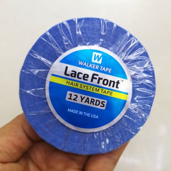 Fita Rolo Adesivo Lace Front Azul 12 Metros X 1,2cm Lace Front Azul - - (Full lace, Silk top, Seda, Mono fine)