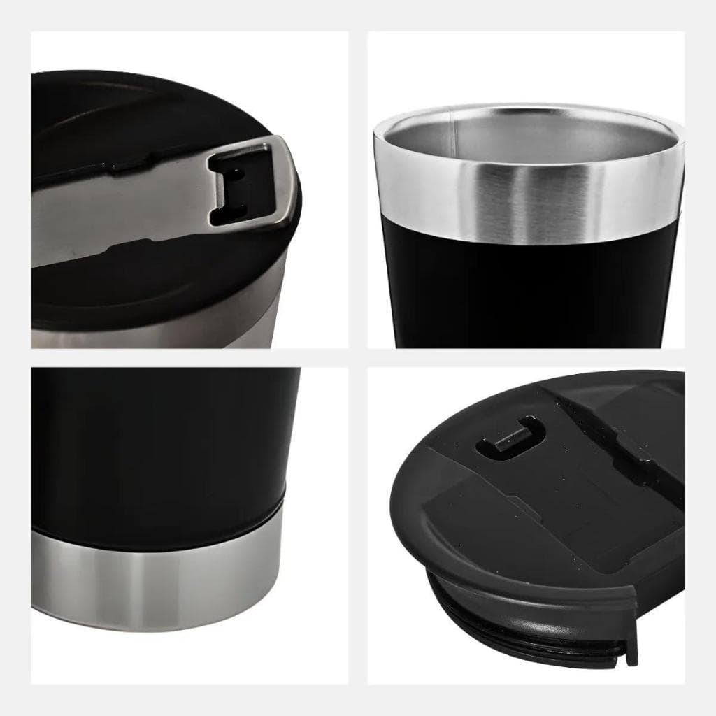Copo Térmico Inox 473ml - Liso Premium - Sem Logo - Mantém Quente e Frio