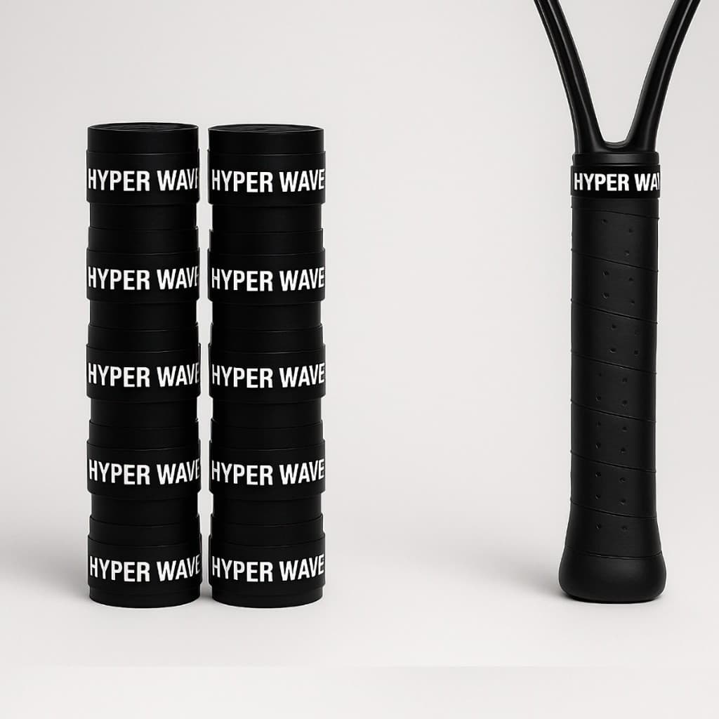 Kit 10 Overgrip Beach Tennis fita antiderrapante Preta Raquetes seca Grip Badminton Tênis Squash