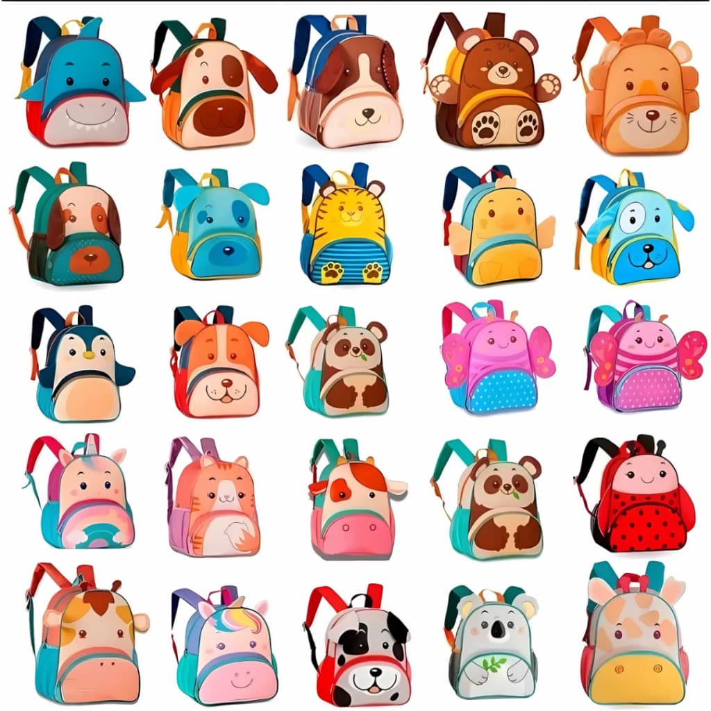 Mochila de Costas Escolar Infantil | Alças Acolchoadas, Compartimentos, Passeios e Escola Clio Pets