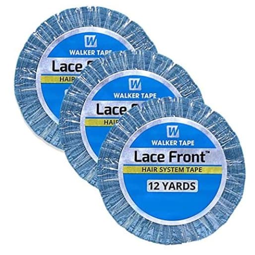 Fita Adesiva Capilar Mega Hair Prótese Walker Tape Lace Front Extra Forte - Todos os Tamanhos 3 Yards 6 Yards 12 Yards