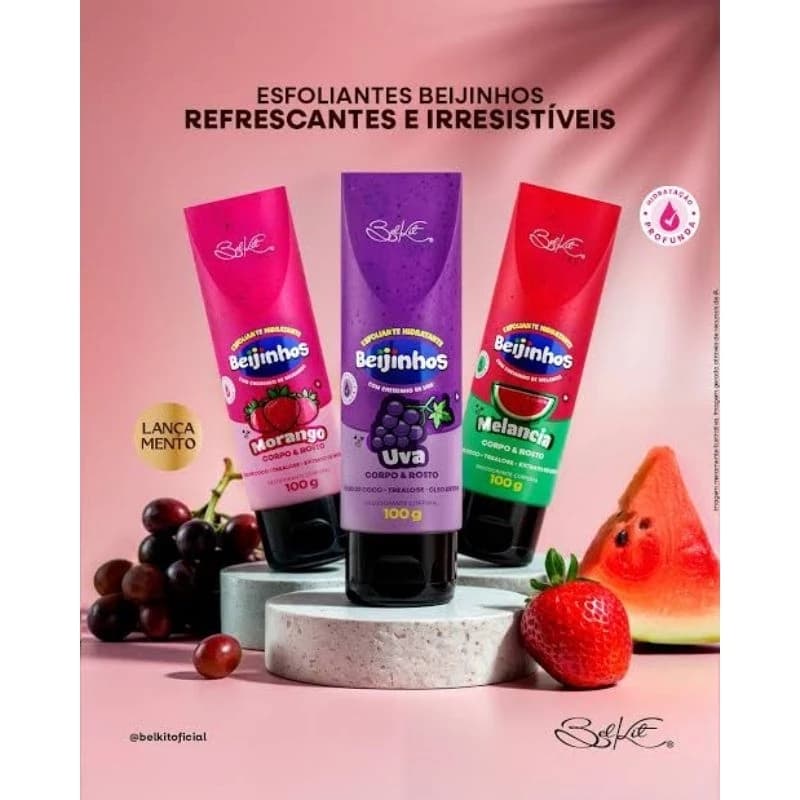 Linha Beijinhos Belkit- Esfoliante sabonete Intimo