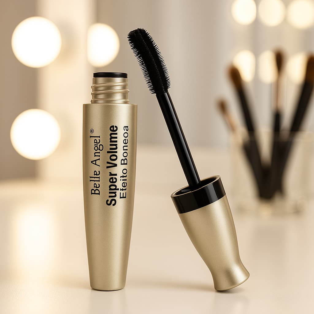 Máscara De Cílios Rímel Super Volume Efeito Boneca Belle Angel