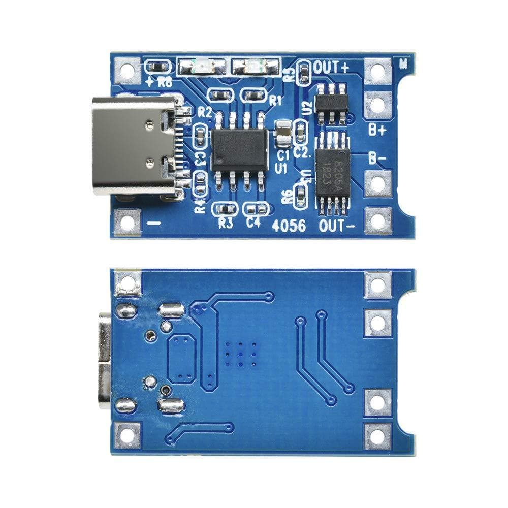 Tp4056 Carregador Usb Tipo C 5v P/ Bateria Littio C/ Proteção