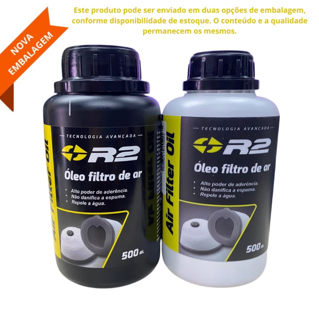 ÓLEO PARA FILTRO DE AR R2 PARA CRF TRILHA MOTOCROSS OFF ROAD ENDURO 500ML