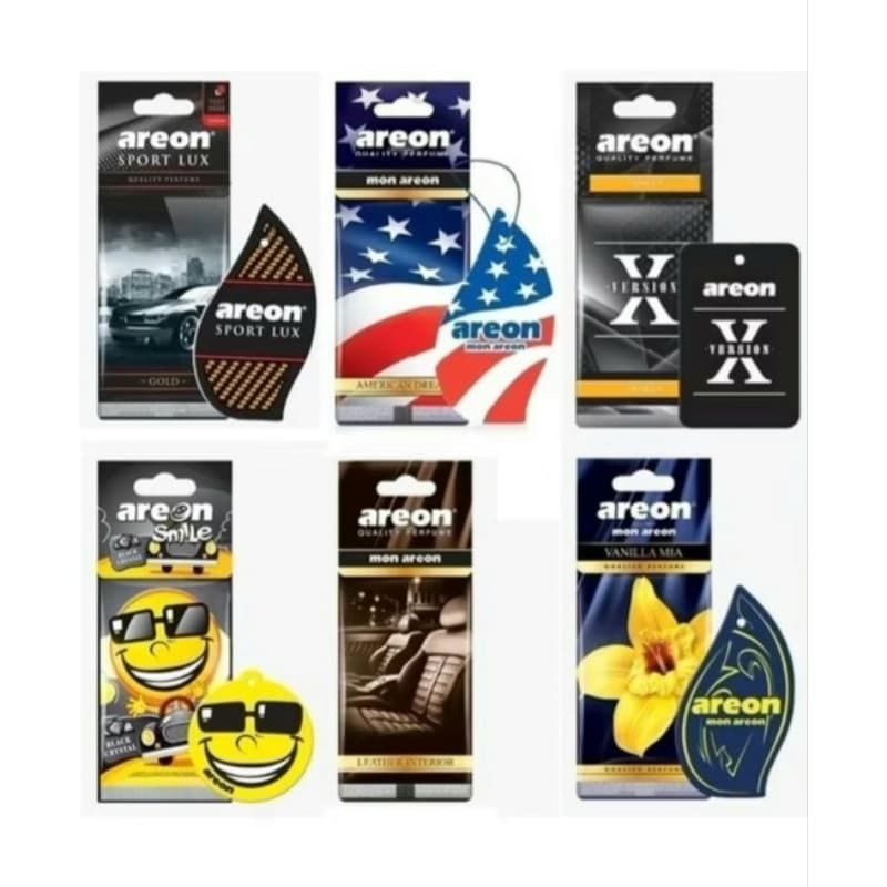 KIT 3 Aromatizantes AREON - Cheirinho Aromatizador de Carros e Ambientes