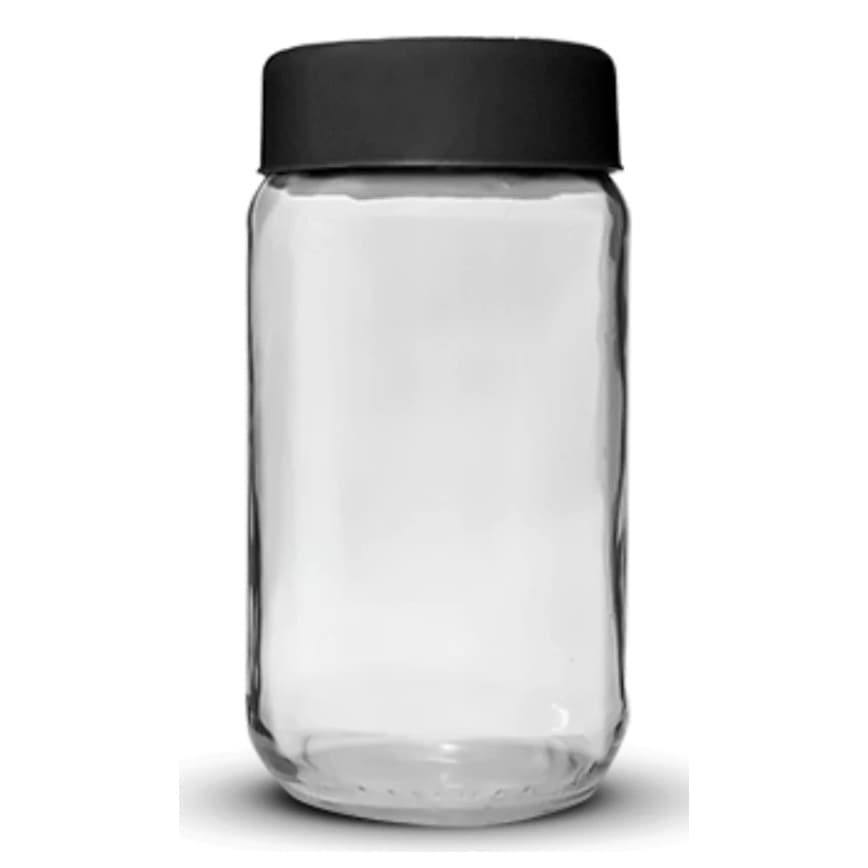 6 Potes de 800ml de Vidro, AZ500, Com Tampa de Plástico. Ideal Para Armazenar Conservas e Grãos.