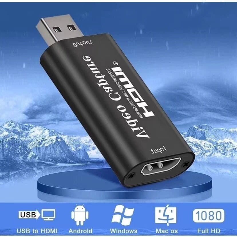 Adaptador Placa De Captura Hd mi Usb 4k E 1080p Pronta Entrega