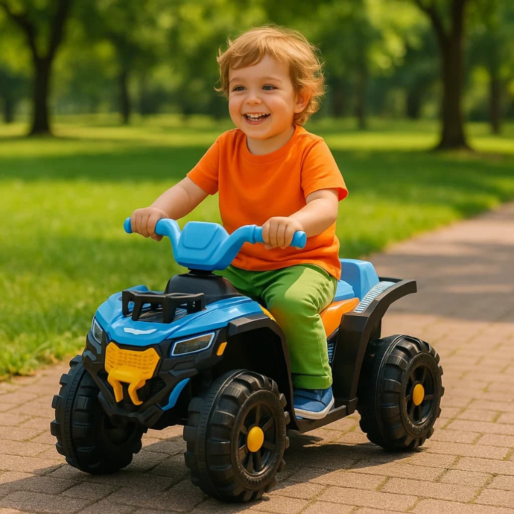 Quadriciclo Elétrico Infantil Bateria 6v Menino Com luzes e Som Carro Eletrico Grande