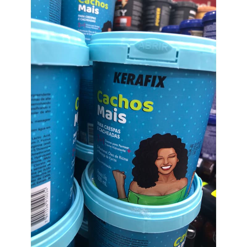 Máscara para cacheadas kerafix Cachos mais