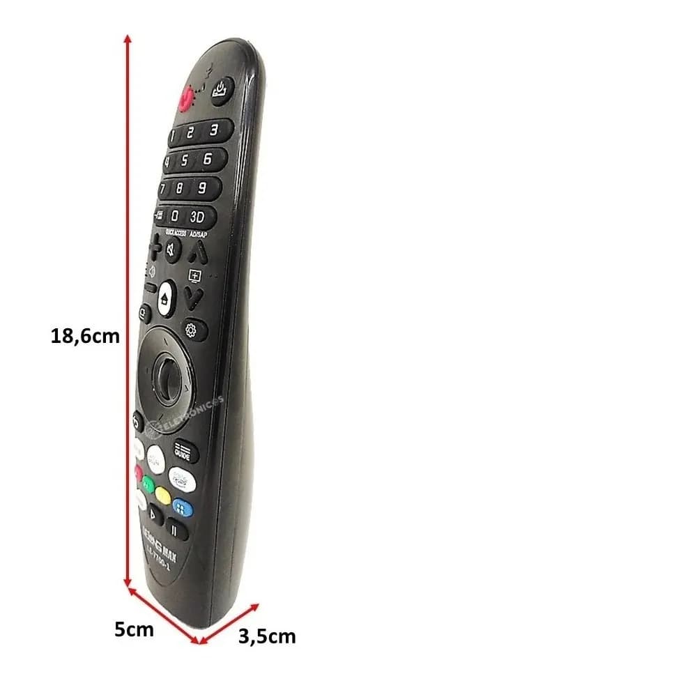 Controle Remoto Compstível Smart Tv LG LCD LED  An-mr19ba Thinq Ai Magic