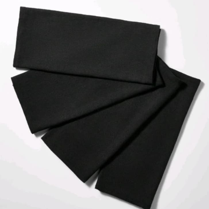 Kit De 02 Pano De Prato Bainha Original Preto Pé de galinha Atacado Kit De 2 Pano Pano De Limpeza Profissional