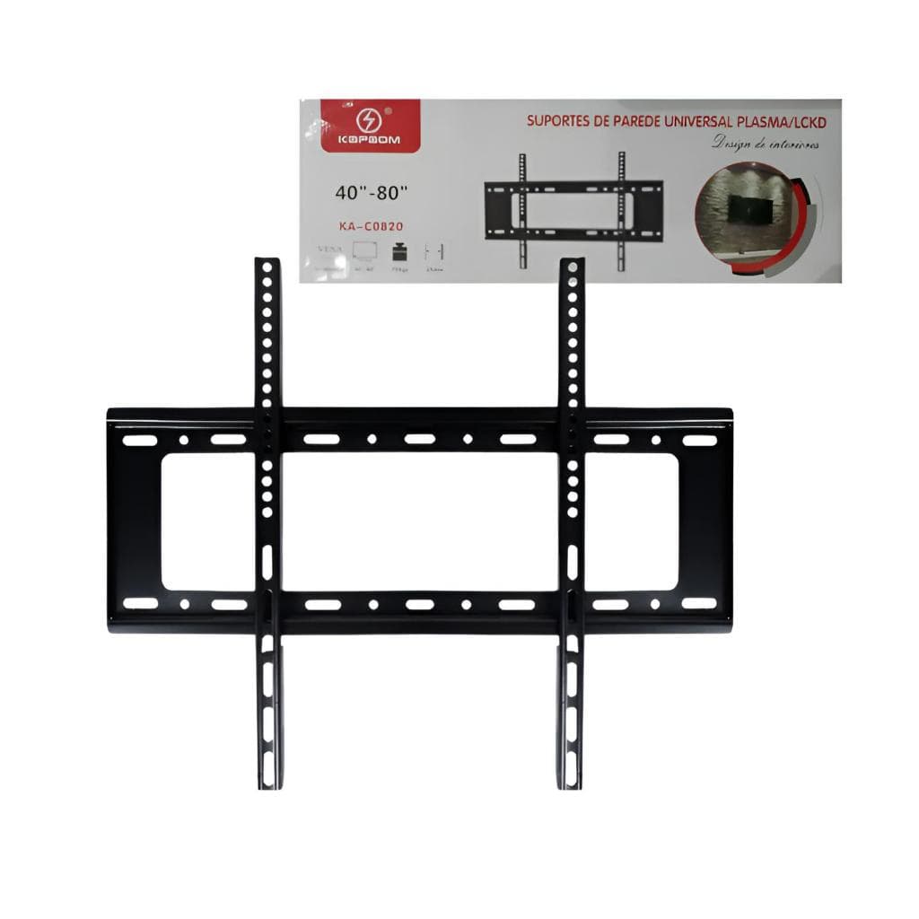 Suporte Para Tv Lcd Led Oled Qled 32 a 80 Pol Fixo Samsung LG Universal de Parede 80 Polegadas