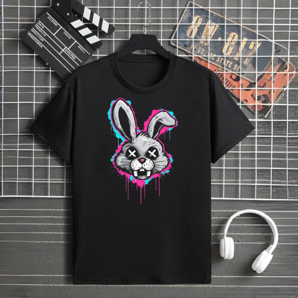 Camiseta Preta Streetwear Vintage | 100% Algodão 30.1 Penteado | Estampa DFT alta qualidade