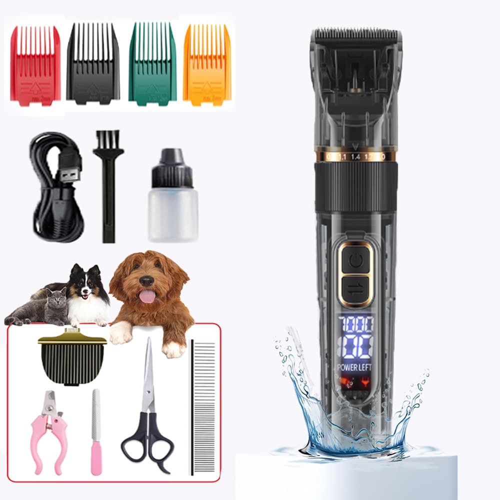 Máquina Para Tosar Cachorro Profissional Pet De Corte Cabelo Tosador de Cães Pet Hair Clipper Set