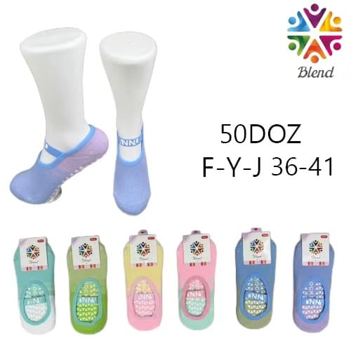 Kit 12 Pares de Meias Sapatilha para Pilates Yoga Ballet Antiderrapante Meias de ioga cor gradiente
