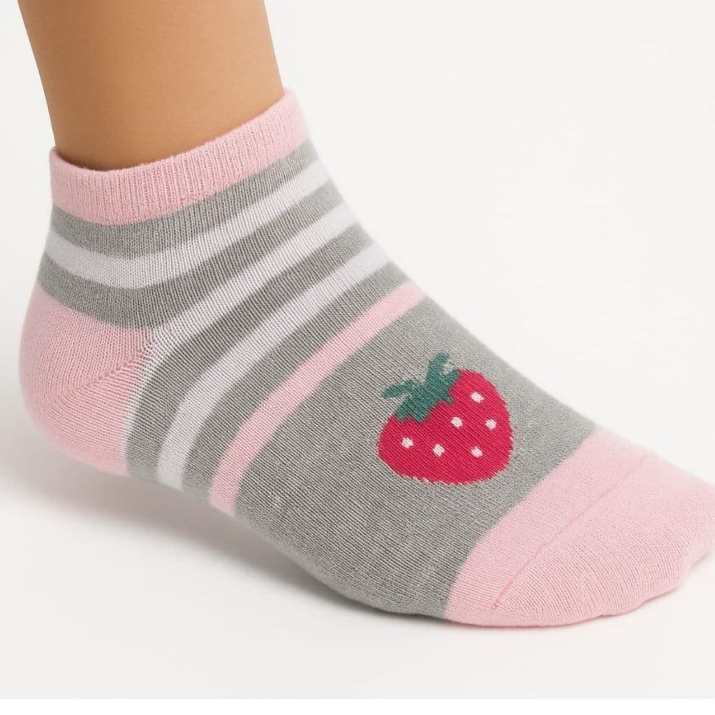 kit de 6/12 pares de meias soquete menina tamanho sortidas