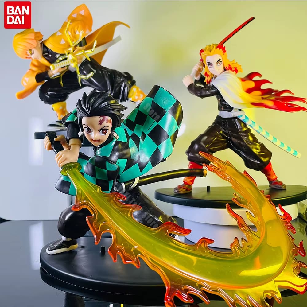 Figura de Ação Demon slayer Tanjiro Zenitsu Rengoku - Kimetsu no Yaiba Tanjiro