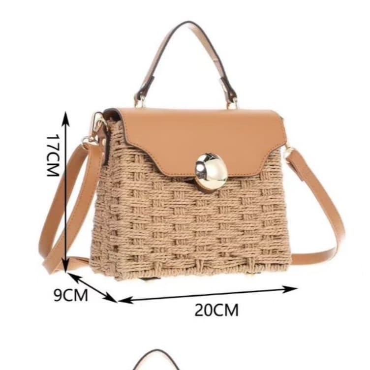 Bolsa de nicho feminina, nova bolsa de crochê feita à mão para o verão 2025, bolsa de praia para férias à beira-mar, bol