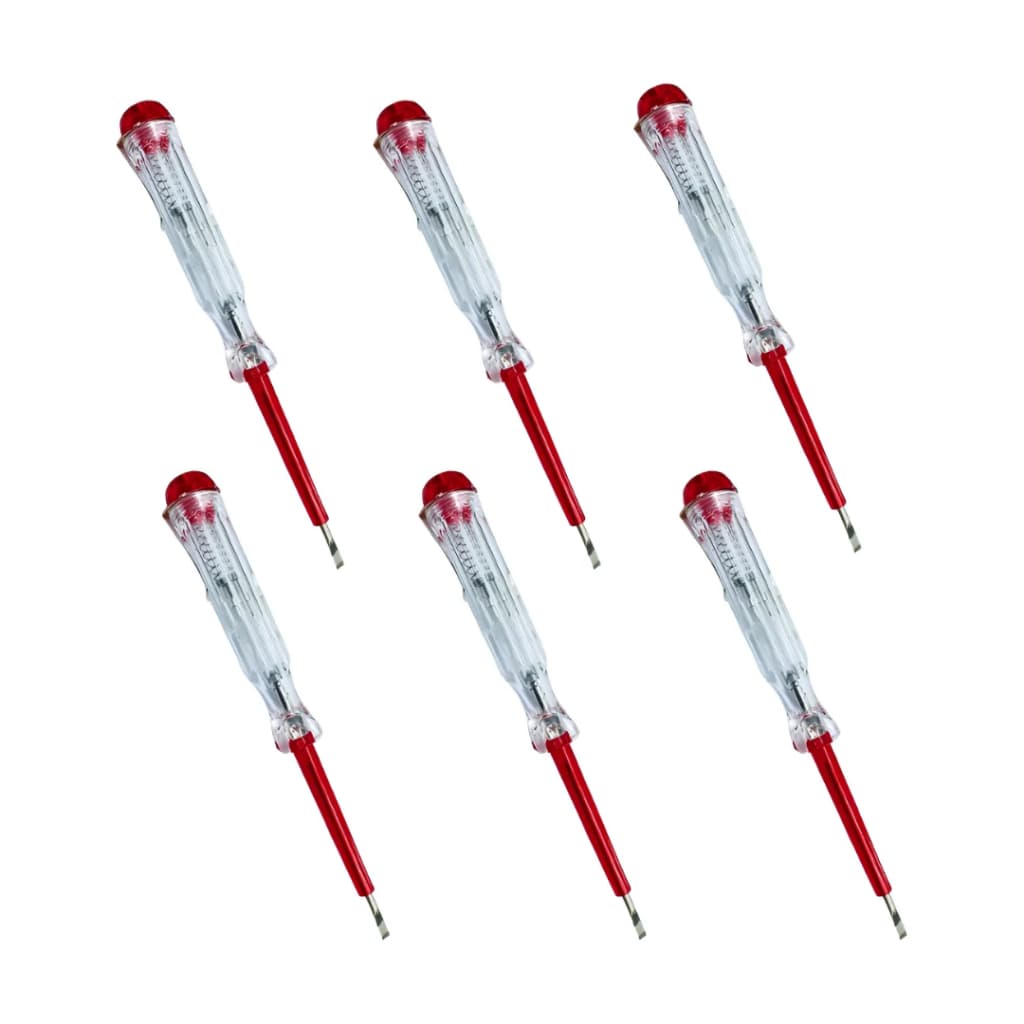 Kit 6 Chave Teste Analógica 13,5cm Verificar Fase De Tomada